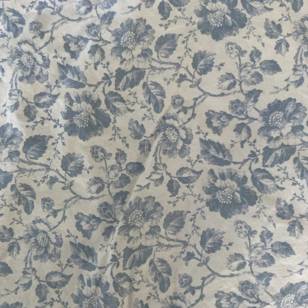 Vintage RALPH LAUREN French Country Cottage Floral Blue Standard Pillow Case